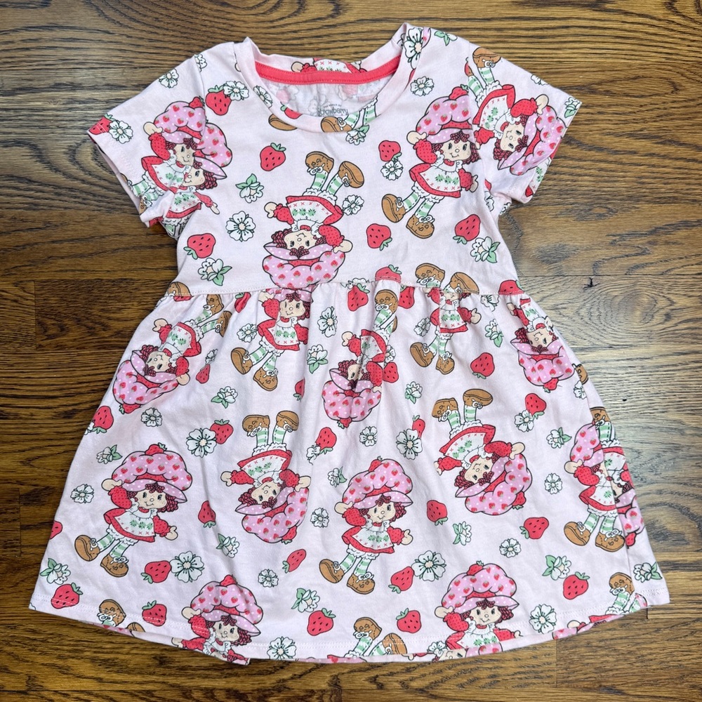 The World of Strawberry Shortcake Toddler Girls Allover Print Dress Size 4T